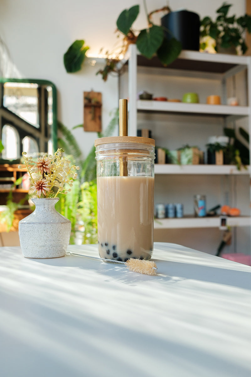 Classic Boba Jar + Steel Straws