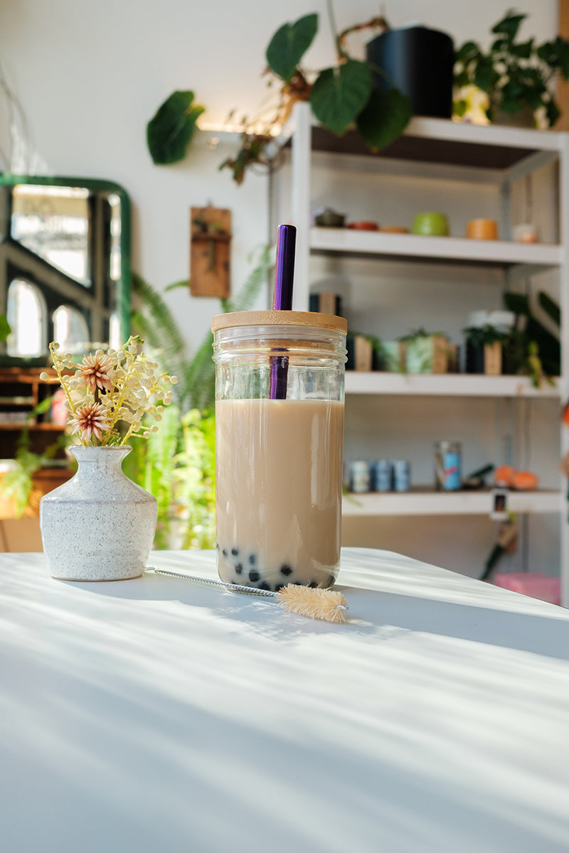 Classic Boba Jar + Steel Straws