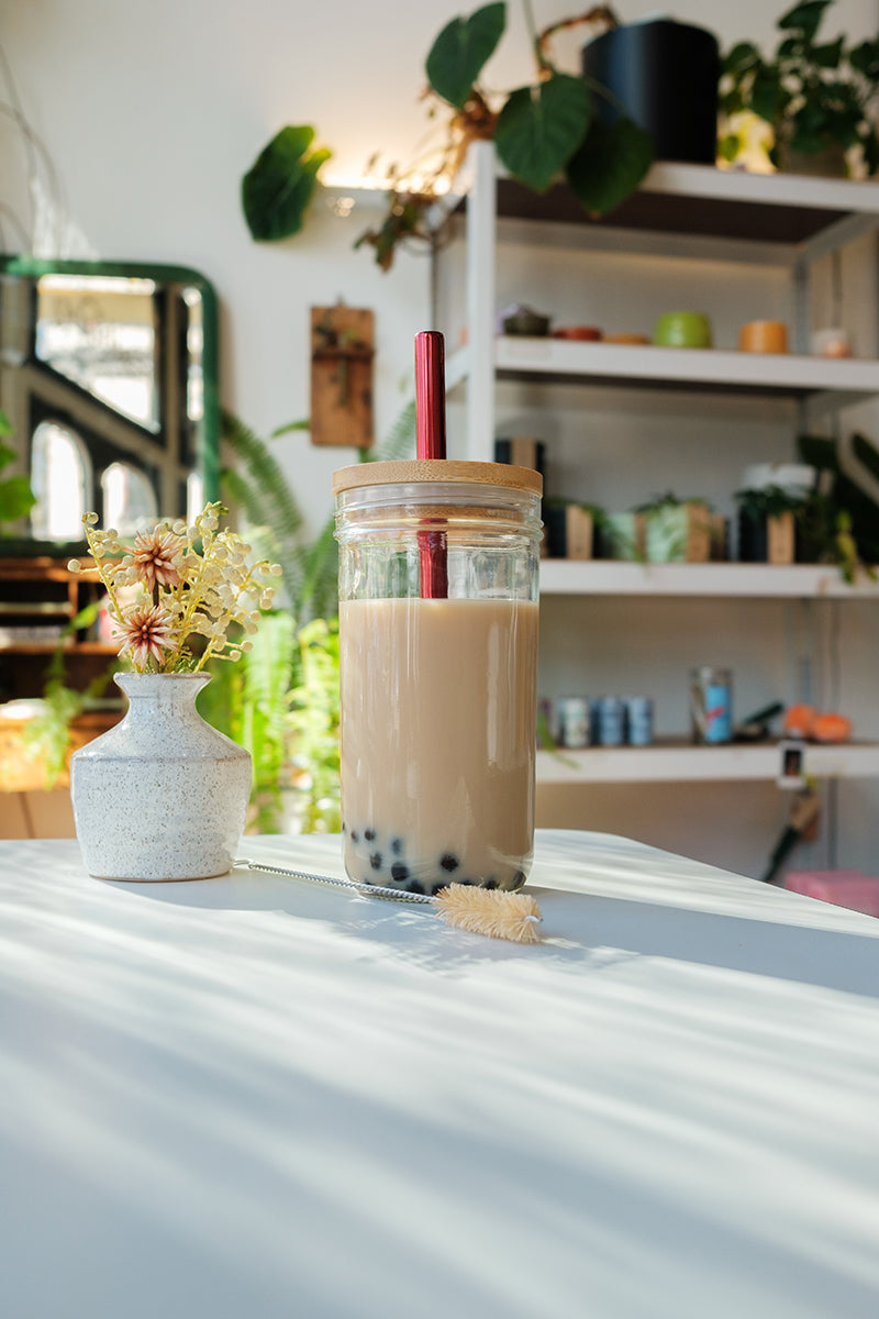 Classic Boba Jar + Steel Straws