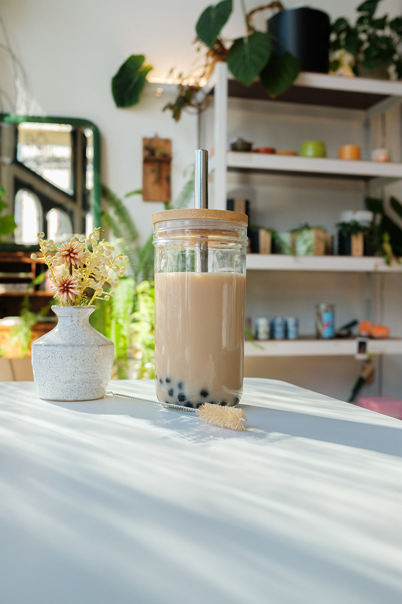 Classic Boba Jar + Steel Straws
