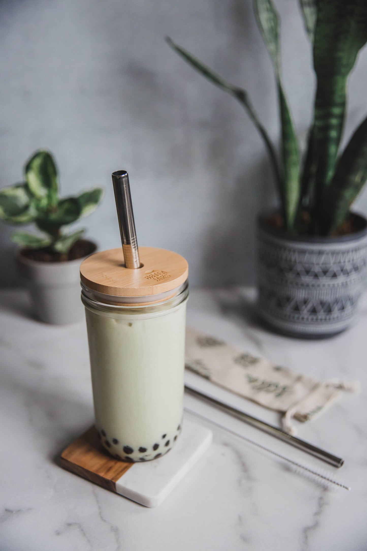 Classic Boba Jar + Steel Straws