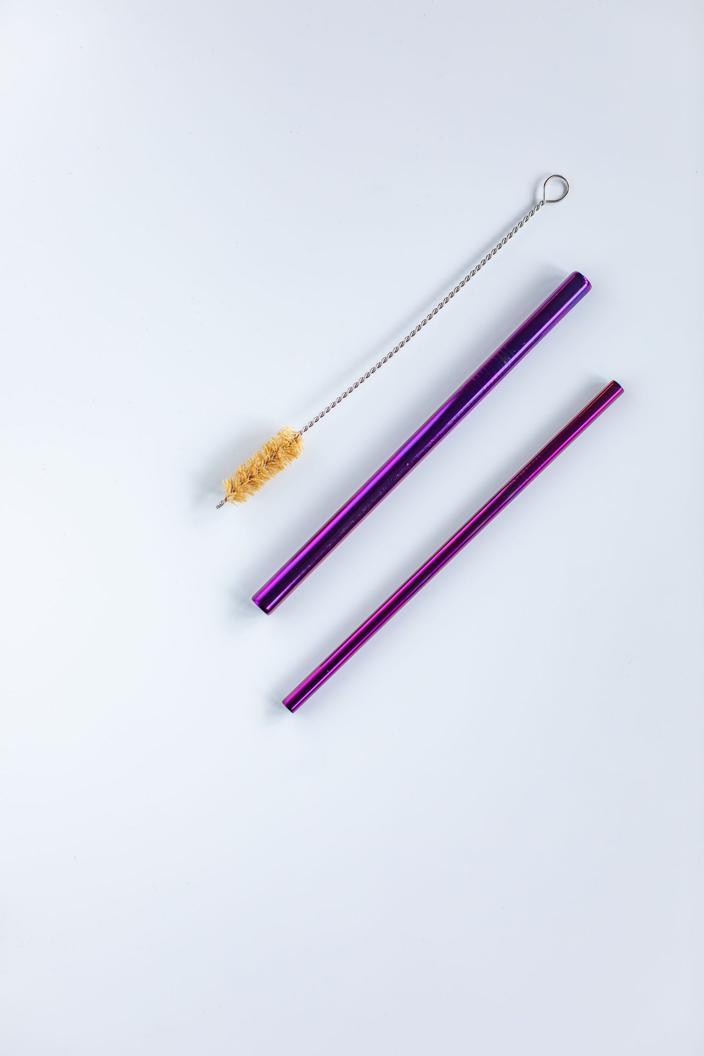 3Pc Stainless Steel Boba Straw Set